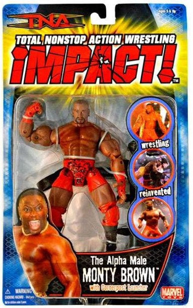 TNA/Impact Wrestling Marvel Toys TNA Wrestling Impact! 3 "The Alpha Male" Monty Brown Action & Toy Figures PWcatalog