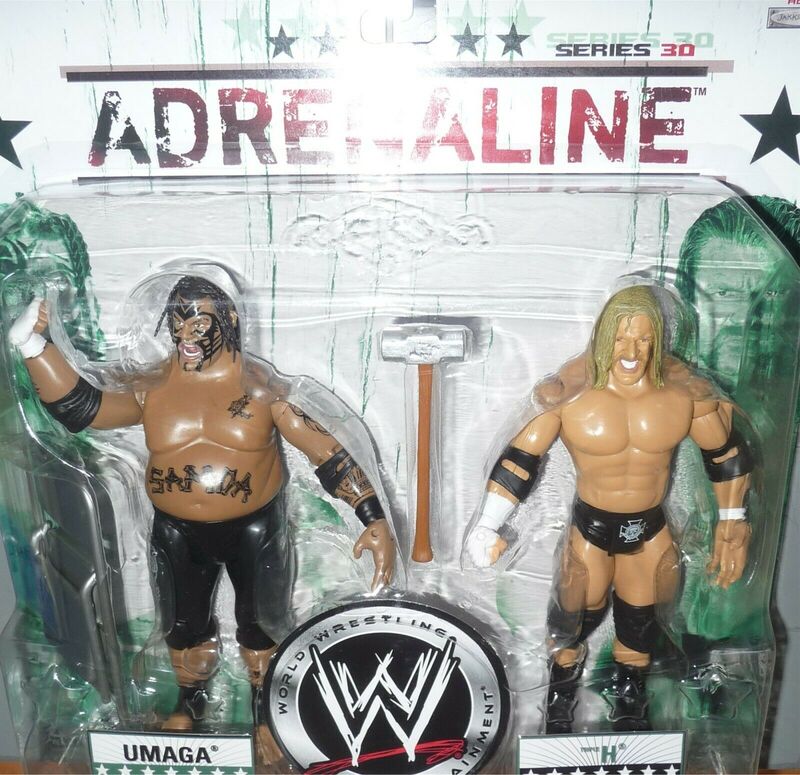WWE Jakks Pacific Adrenaline 30 Umaga & Triple H Action & Toy Figures PWcatalog