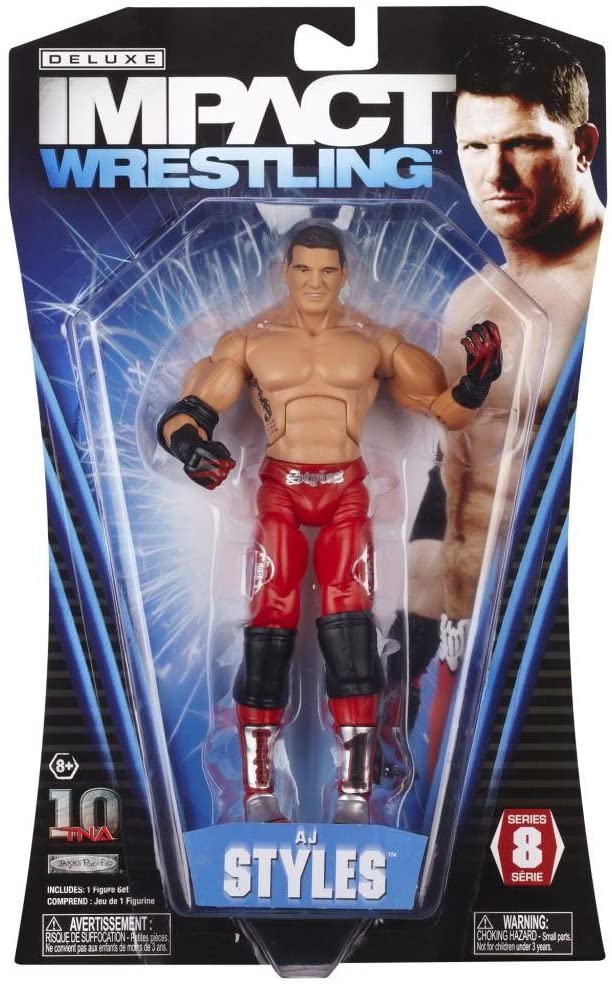 TNA/Impact Wrestling Jakks Pacific Deluxe Impact! 8 AJ Styles Action & Toy Figures PWcatalog
