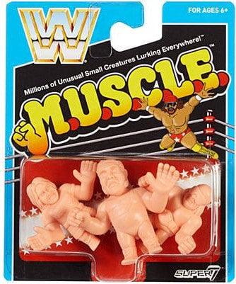 WWE Super7 M.U.S.C.L.E. "Rowdy" Roddy Piper, Andre the Giant & "Macho Man" Randy Savage Action & Toy Figures PWcatalog