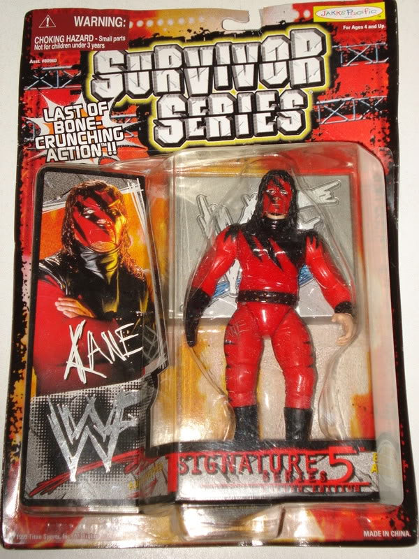 1999 WWF Jakks Pacific Signature Series 5 "Silver Edition" Kane Action & Toy Figures PWcatalog
