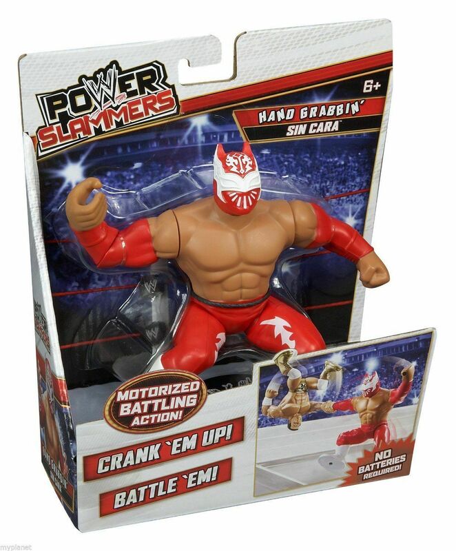 WWE Mattel Power Slammers 3 Hand Grabbin' Sin Cara Action & Toy Figures PWcatalog
