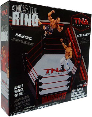 TNA/Impact Wrestling Jakks Pacific Deluxe Impact! Wrestling Rings & Playsets: Six Sided Ring Action & Toy Figures PWcatalog