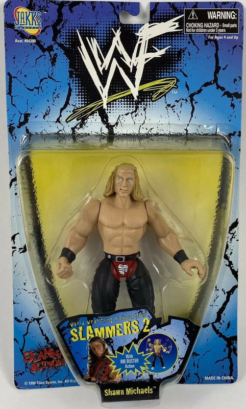 1998 WWF Jakks Pacific Slammers Series 2 Shawn Michaels Action & Toy Figures PWcatalog