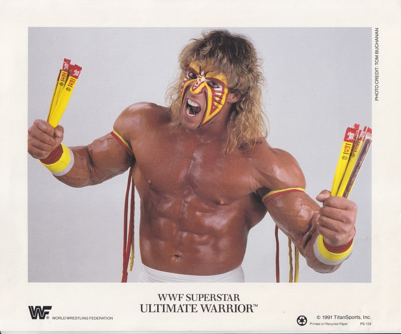 1991 Ultimate Warrior Slim Jim promo (RARE) color PWcatalog
