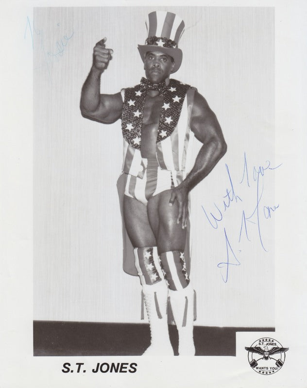 1980's CWA (Memphis) Soul Train Jones (signed) Promo Photo PWcatalog