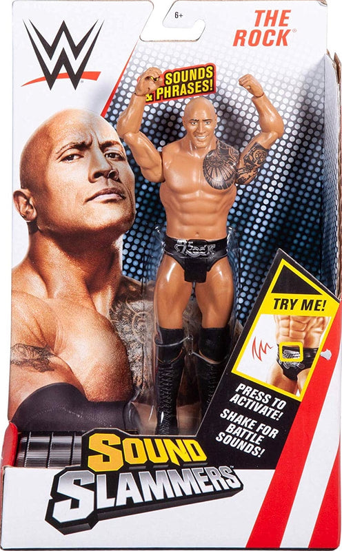 WWE Mattel Sound Slammers 4 The Rock Action & Toy Figures PWcatalog