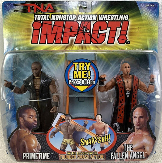 TNA/Impact Wrestling Marvel Toys TNA Wrestling Impact! Multipack: 1 "Primetime" Elix Skipper & "The Fallen Angel" Christopher Daniels Action & Toy Figures PWcatalog