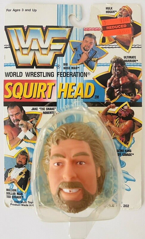 WWF Multi Toys Squirt Heads "Million Dollar Man" Ted DiBiase