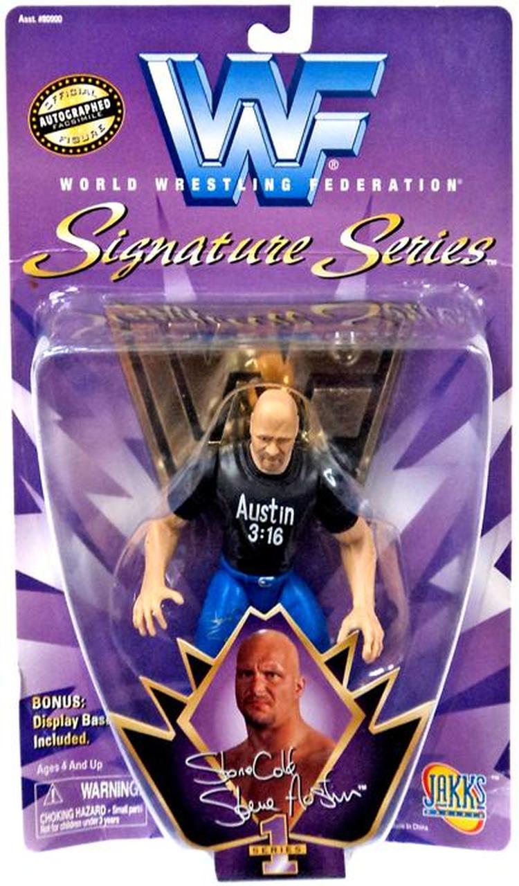 1997 WWF Jakks Pacific Signature Series 1 Stone Cold Steve Austin Action & Toy Figures PWcatalog
