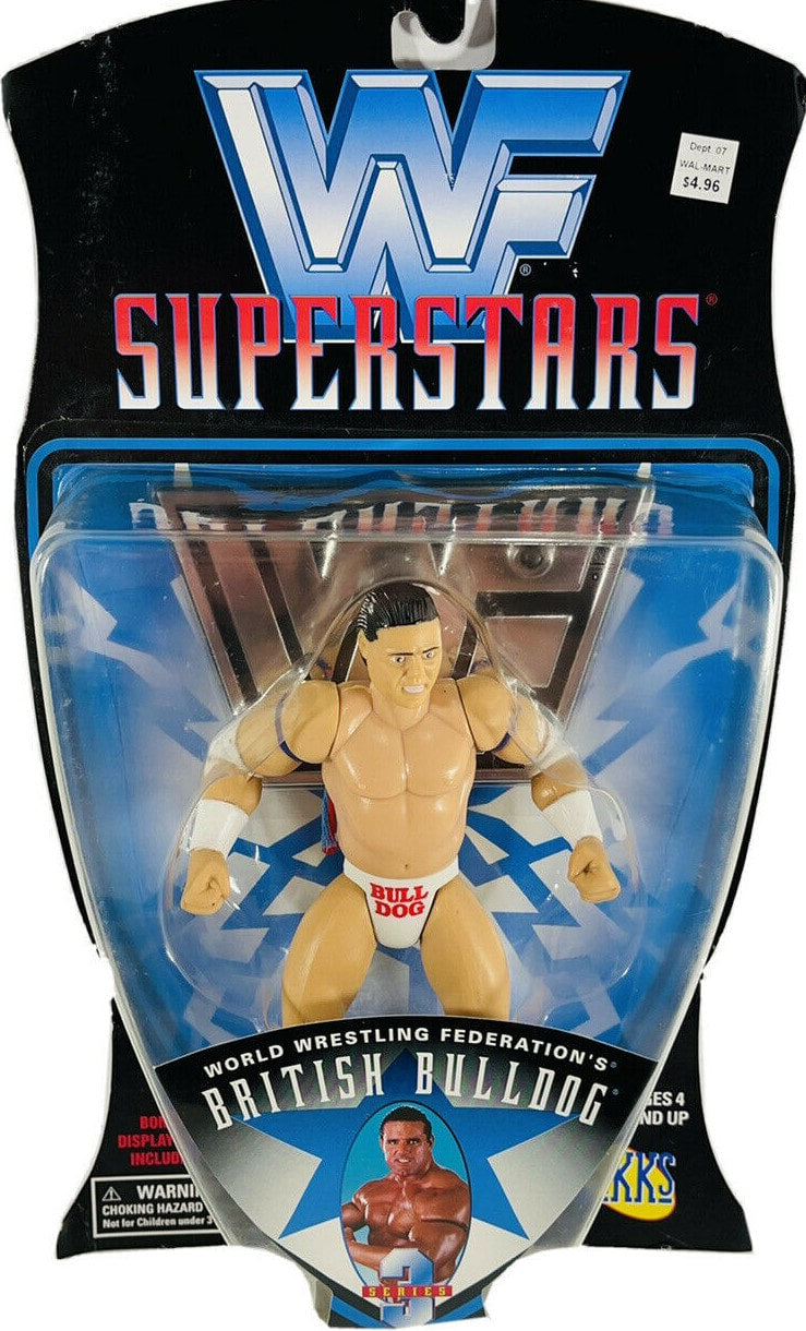 1997 WWF Jakks Pacific Superstars Series 3 British Bulldog Action & Toy Figures PWcatalog