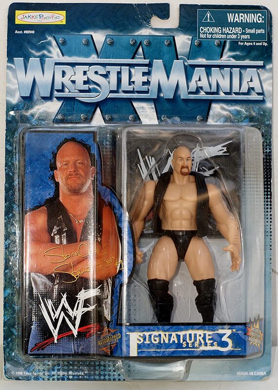 1999 WWF Jakks Pacific Signature Series 3 Stone Cold Steve Austin Action & Toy Figures PWcatalog
