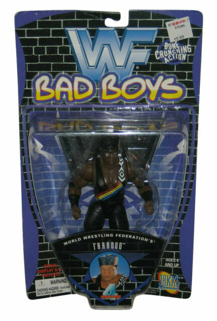 1997 WWF Jakks Pacific Superstars Series 4 "Bad Boys" Farooq Action & Toy Figures PWcatalog