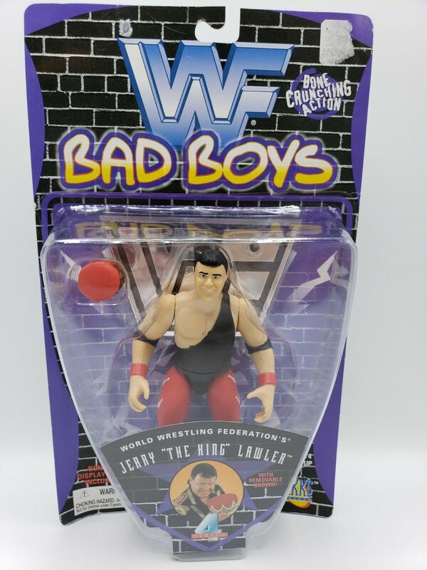 1997 WWF Jakks Pacific Superstars Series 4 "Bad Boys" Jerry "The King" Lawler Action & Toy Figures PWcatalog