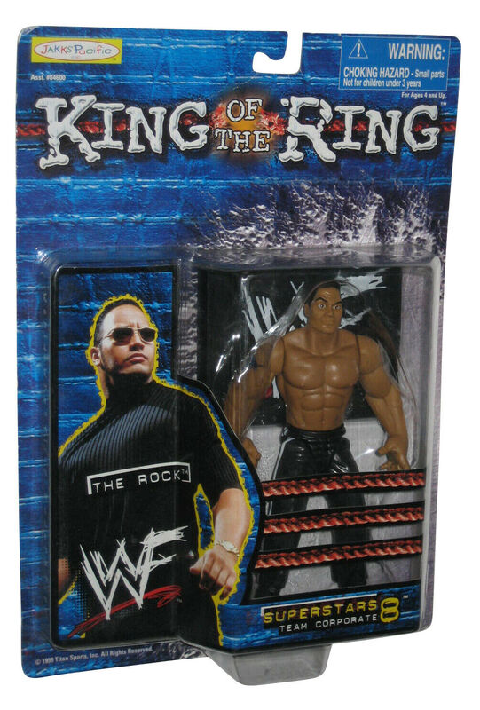1999 WWF Jakks Pacific Superstars Series 8 "Team Corporate" The Rock Action & Toy Figures PWcatalog