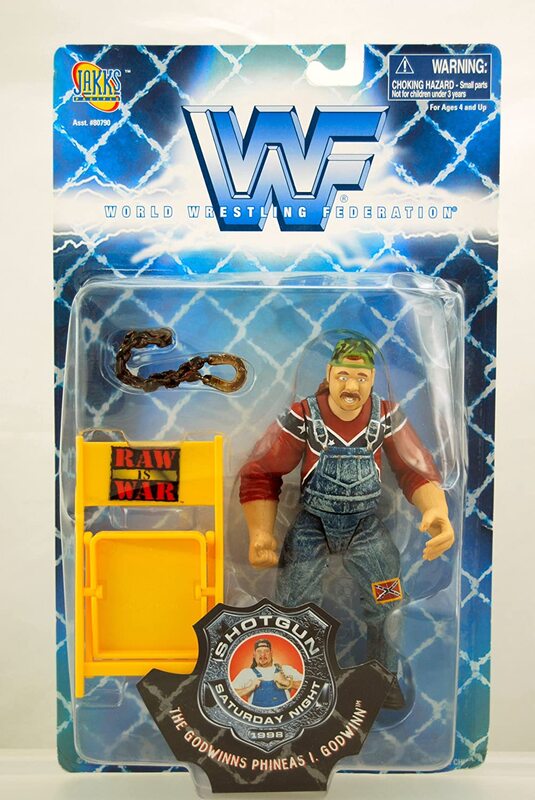 1998 WWF Jakks Pacific Shotgun Saturday Night Series 1 Phineas I. Godwinn Action & Toy Figures PWcatalog