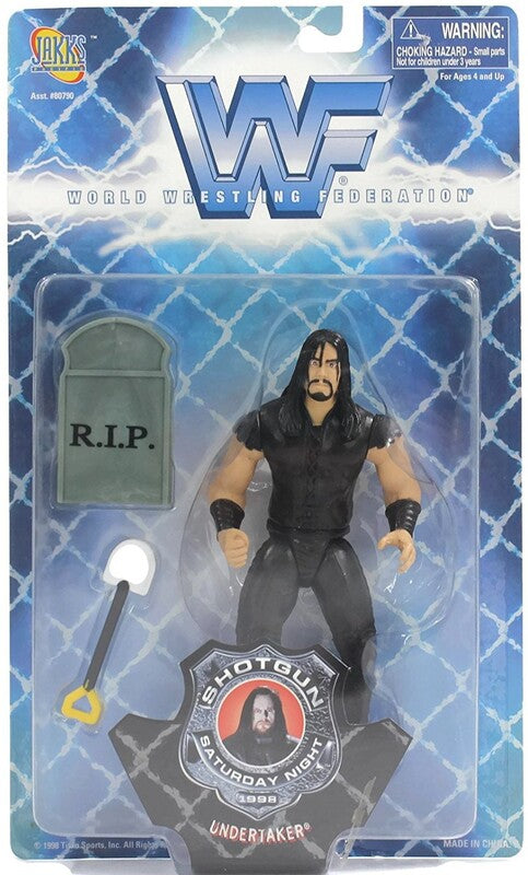 1998 WWF Jakks Pacific Shotgun Saturday Night Series 1 Undertaker Action & Toy Figures PWcatalog