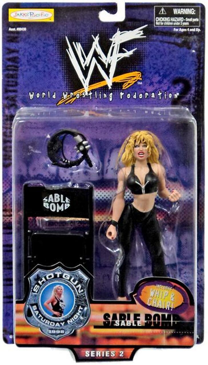 1999 WWF Jakks Pacific Shotgun Saturday Night Series 2 "Sable Bomb" Sable Action & Toy Figures PWcatalog