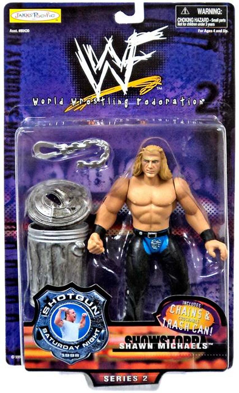 1999 WWF Jakks Pacific Shotgun Saturday Night Series 2 "Showstopper" Shawn Michaels Action & Toy Figures PWcatalog