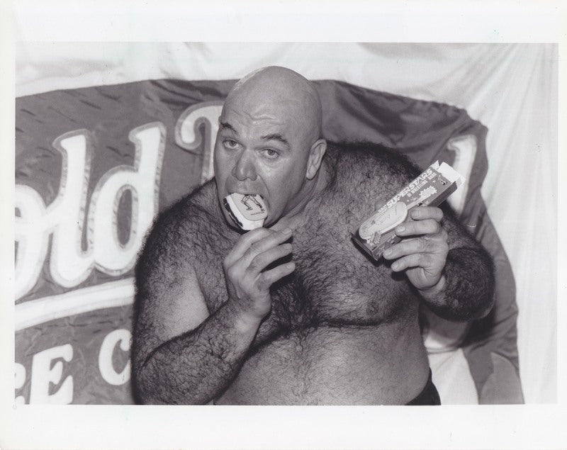 1987 George Steele WWF Ice Cream promo 8x10 PWcatalog
