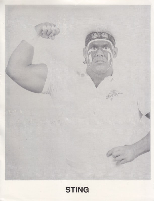 1987 NWA Sting Great American Bash 8.5x11 Promo Photo PWcatalog
