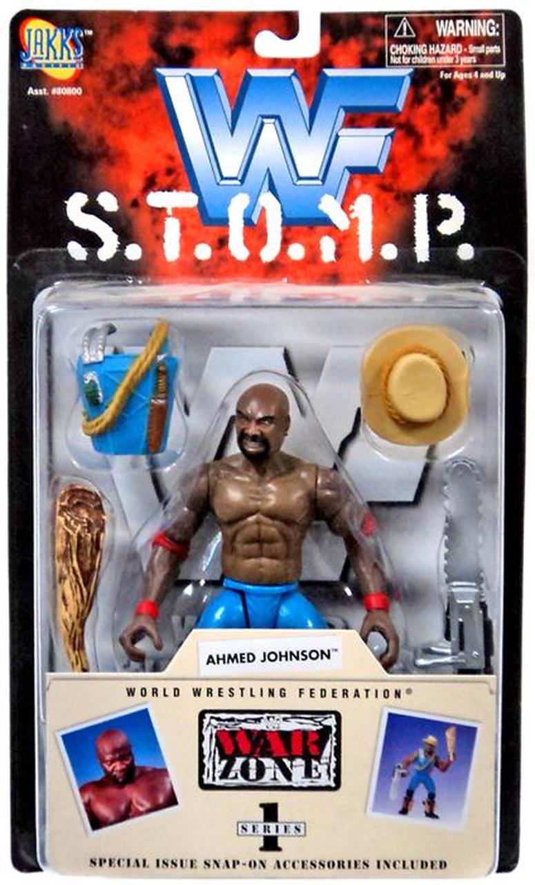 1998 WWF Jakks Pacific S.T.O.M.P. Series 1 Ahmed Johnson Action & Toy Figures PWcatalog