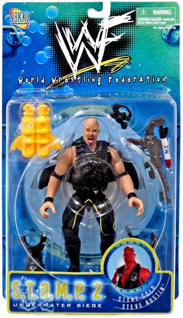 1998 WWF Jakks Pacific S.T.O.M.P. Series 2 Stone Cold Steve Austin Action & Toy Figures PWcatalog