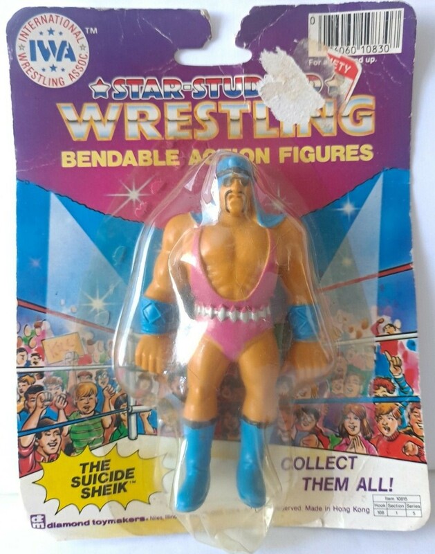 IWA Star-Studded Wrestling Bendable Action Figures Singles The Suicide Sheik Action & Toy Figures PWcatalog