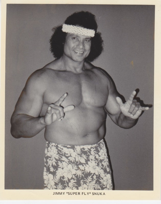 1980's AWA "Superfly" Jimmy Snuka Promo Photo PWcatalog