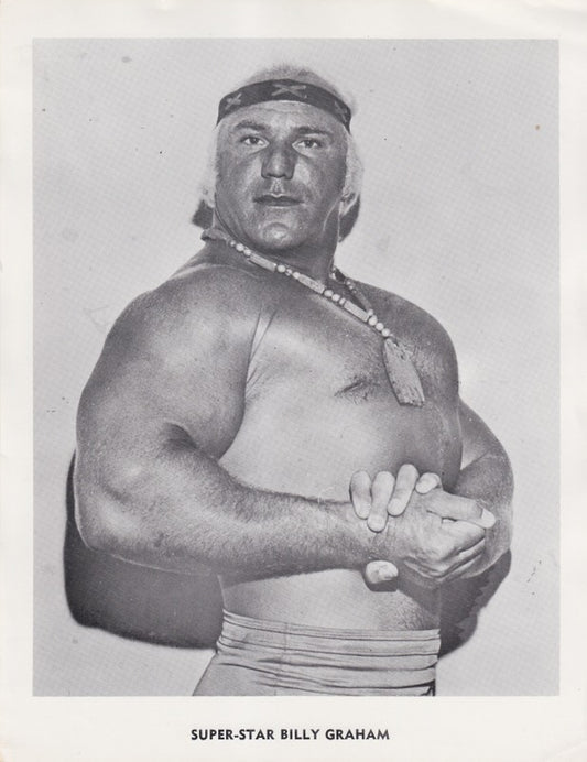1970s NWA Superstar Billy Graham Promo Photo