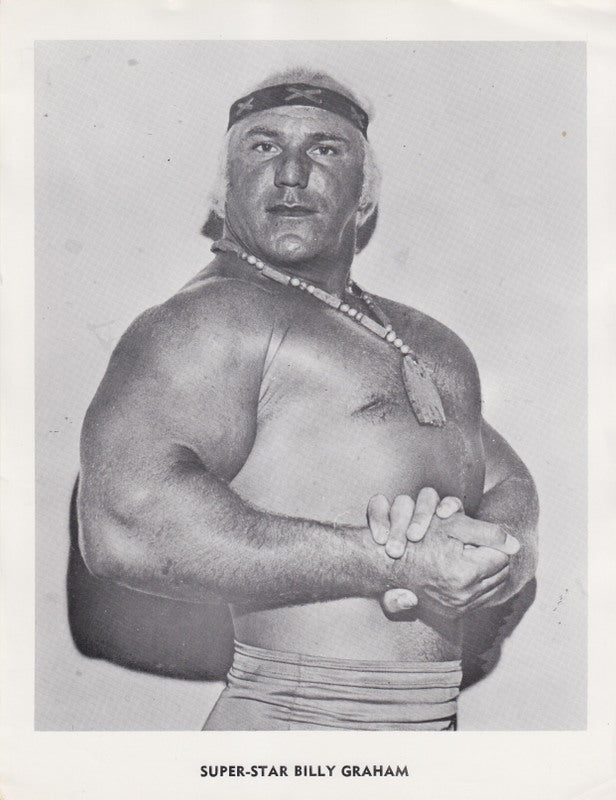 1970's NWA Superstar Billy Graham Promo Photo PWcatalog