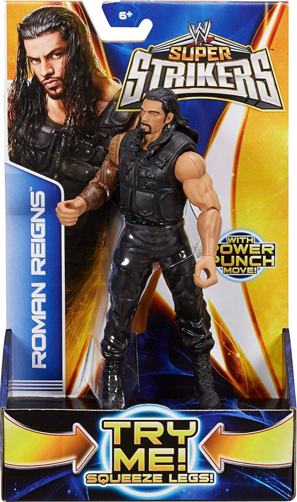 WWE Mattel Super Strikers 4 Roman Reigns Action & Toy Figures PWcatalog