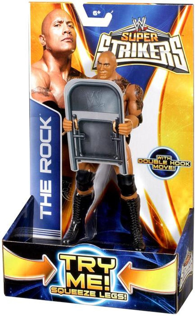 WWE Mattel Super Strikers 3 The Rock Action & Toy Figures PWcatalog