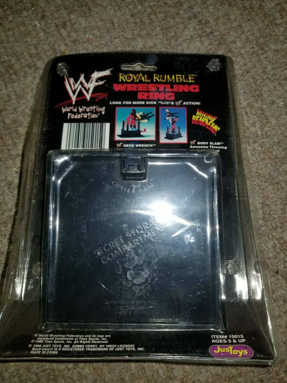 WWF Just Toys Micro Bend-Ems Royal Rumble Wrestling Ring Undertaker & Gangrel Action & Toy Figures PWcatalog