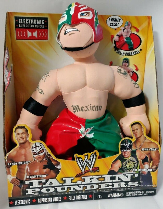 WWE Jakks Pacific Talkin' Pounders Rey Mysterio Action & Toy Figures PWcatalog