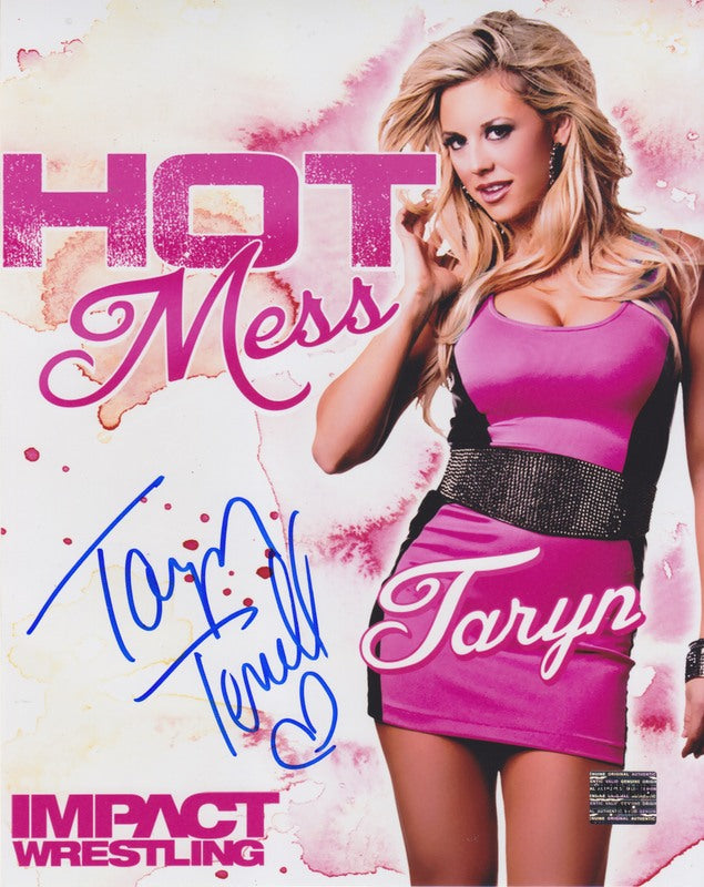 2015 IMPACT "Hot Mess" Taryn Terrell (signed) 8x10 PW Catalog