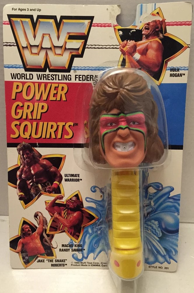 WWF Multi Toys Power Squirt Grips Ultimate Warrior Action & Toy Figures PWcatalog