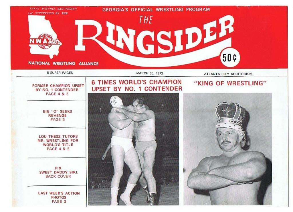 the ringsider March 1973 Magazine PWcatalog