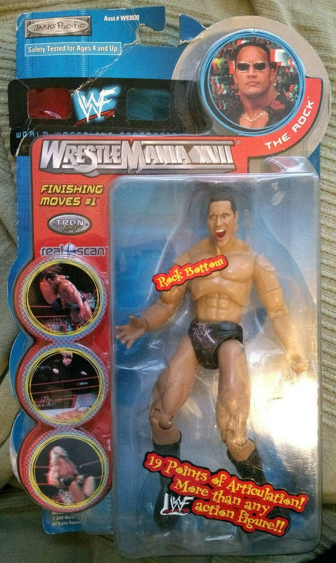 2001 WWF Jakks Pacific Finishing Moves Series 1 The Rock Action & Toy Figures PWcatalog