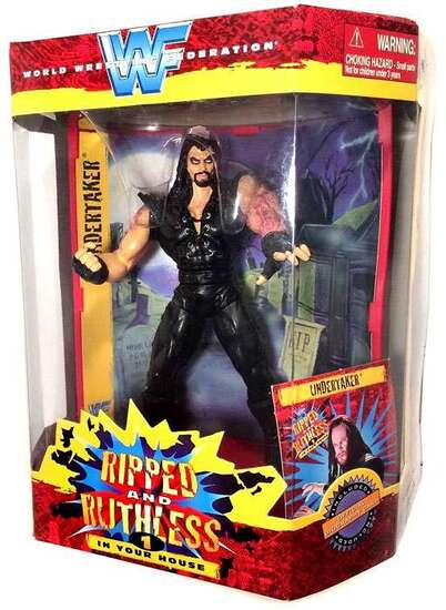 1998 WWF Jakks Pacific Ripped & Ruthless Series 1 Undertaker Action & Toy Figures PWcatalog