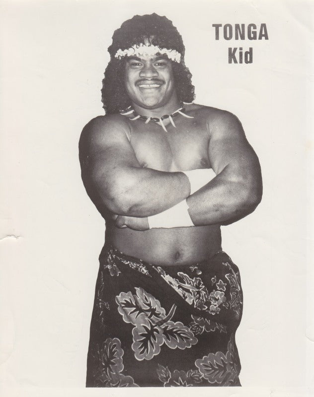 1980's WWWF Tonga Kid Promo Photo PWcatalog