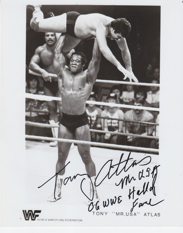 1983 Tony "Mr. USA" Atlas (signed) PWcatalog