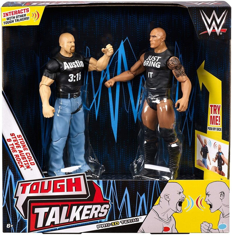WWE Mattel Tough Talkers 1 Stone Cold Steve Austin & The Rock Action & Toy Figures PWcatalog
