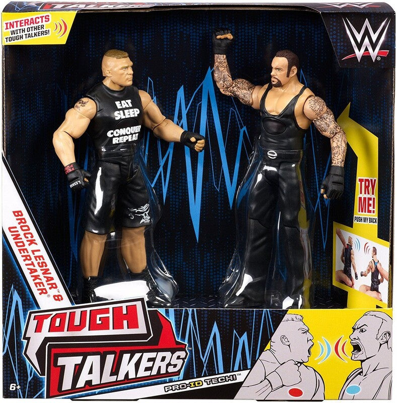 WWE Mattel Tough Talkers 1 Brock Lesnar & Undertaker Action & Toy Figures PWcatalog