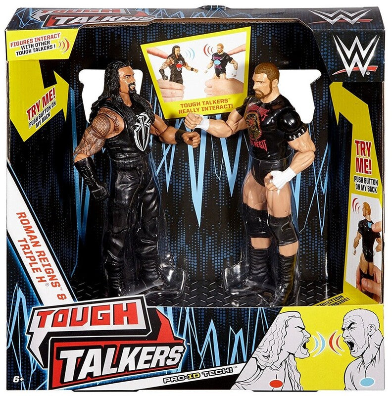 WWE Mattel Tough Talkers 2 Roman Reigns & Triple H Action & Toy Figures PWcatalog
