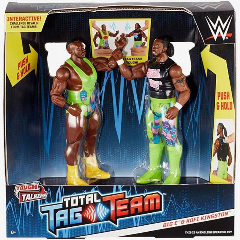 WWE Mattel Tough Talkers: Total Tag Team 1 Big E & Kofi Kingston Action & Toy Figures PWcatalog
