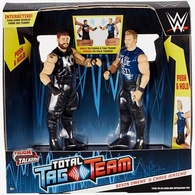 WWE Mattel Tough Talkers: Total Tag Team 1 Kevin Owens & Chris Jericho Action & Toy Figures PWcatalog