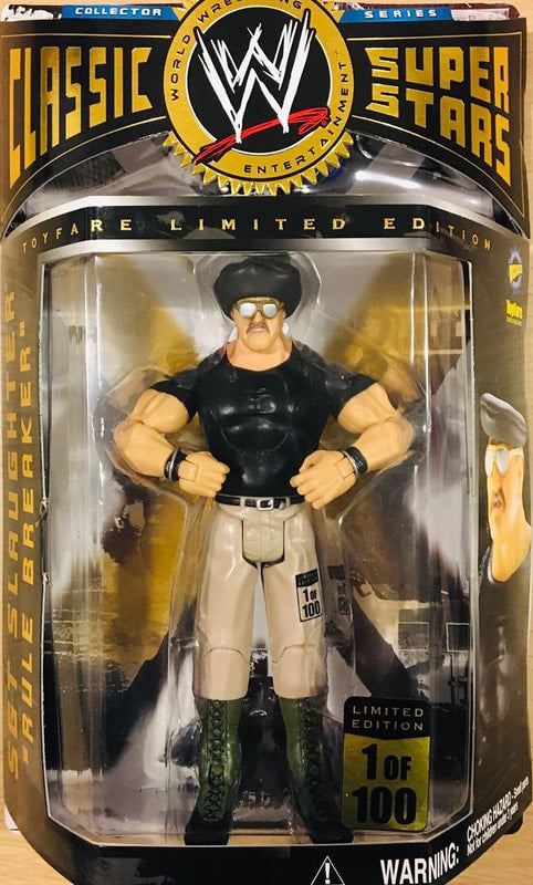 WWF 1998 JAKKS Pacific Ringside factory Collection Sgt. Slaughter & Referee