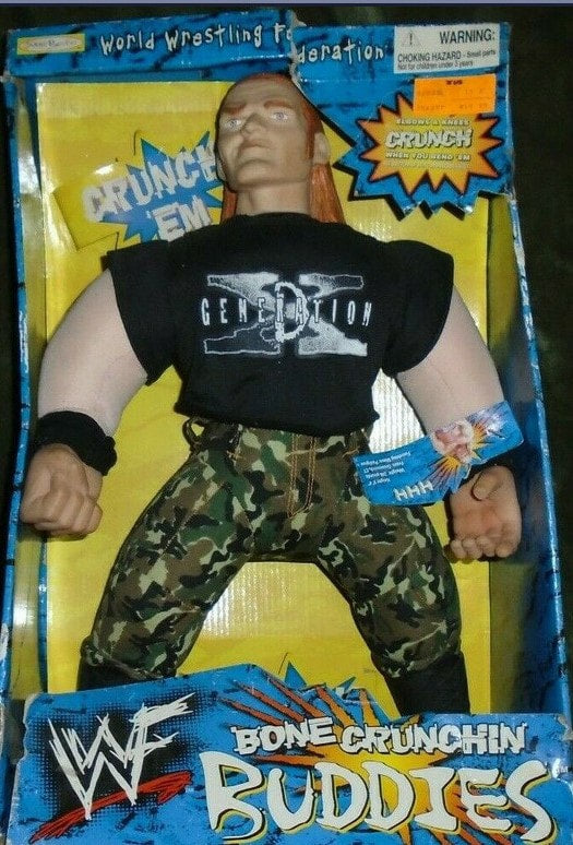 1999 WWF Jakks Pacific Bone Crunchin' Buddies Series 3 Triple H Action & Toy Figures PWcatalog