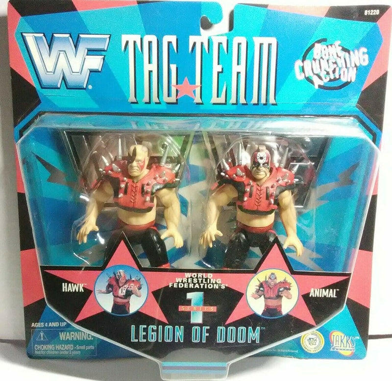 1997 WWF Jakks Pacific Tag Team Series 1 Legion of Doom: Hawk & Animal Action & Toy Figures PWcatalog